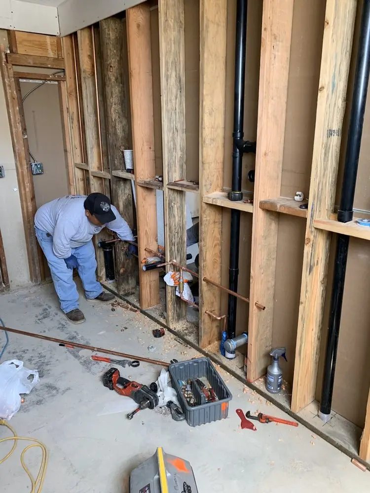 Commercial rough-in plumbing for Water Heater Replacement in Buckhead Forest
